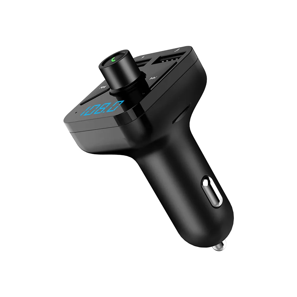 

Dual Usb Ports Wireless Mp3 Transmitter Radio Hands-Free Calling Usb Flash Drive Support Auto Power-Off 3.4A Output