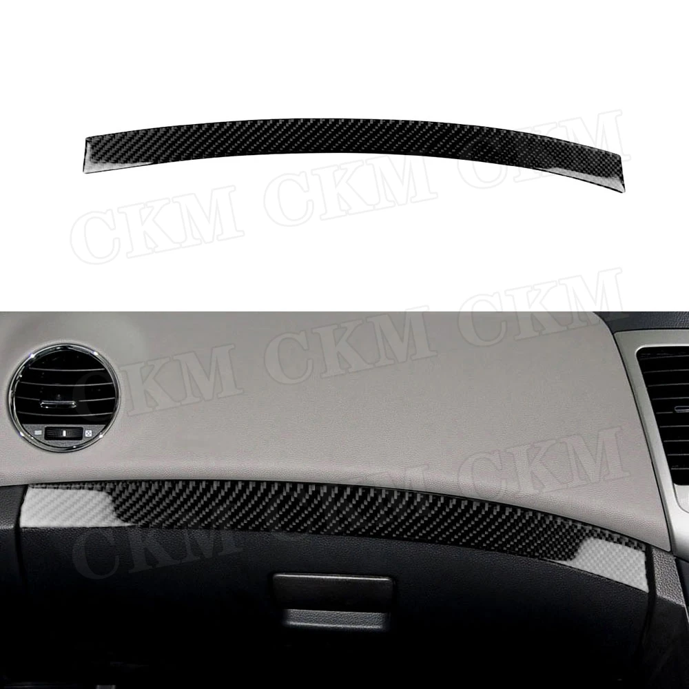 

Carbon Fiber Car Passenger Seat Dashboard Storage Box Trim Strip Cover Sticker For Chevrolet Cruze 2009-2015 Car Accessories