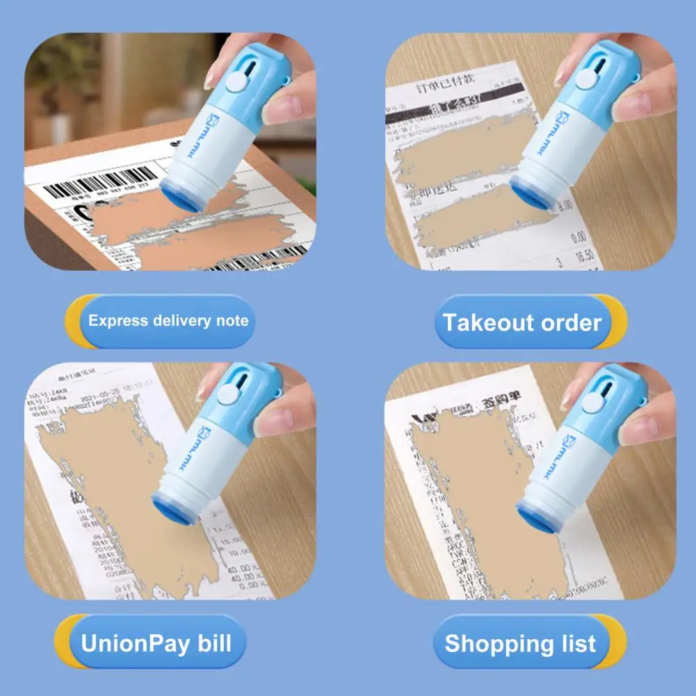 2 인 1 신원 도용 보호 롤러 스탬프, 상자 오프너 포함, 데이터 개인 정보 ID 신원 보호 롤러