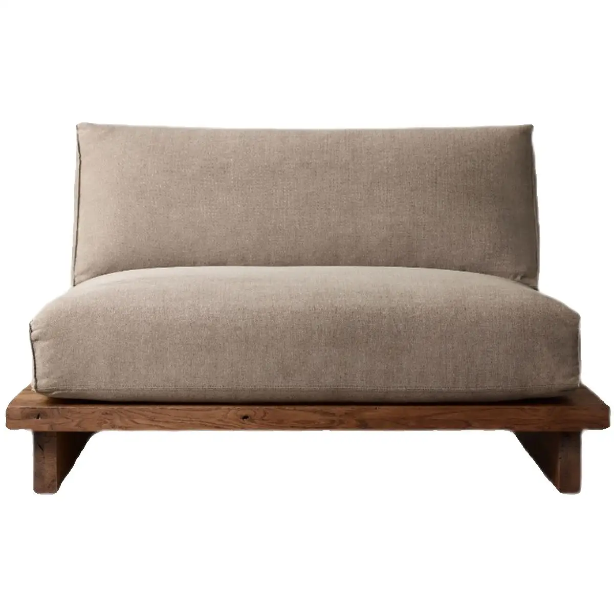 أريكة خشبية صلبة مقهى قديم النمط الصناعي أريكة الشمال بسيطة غرفة المعيشة B & B مسند الظهر كرسي أريكة