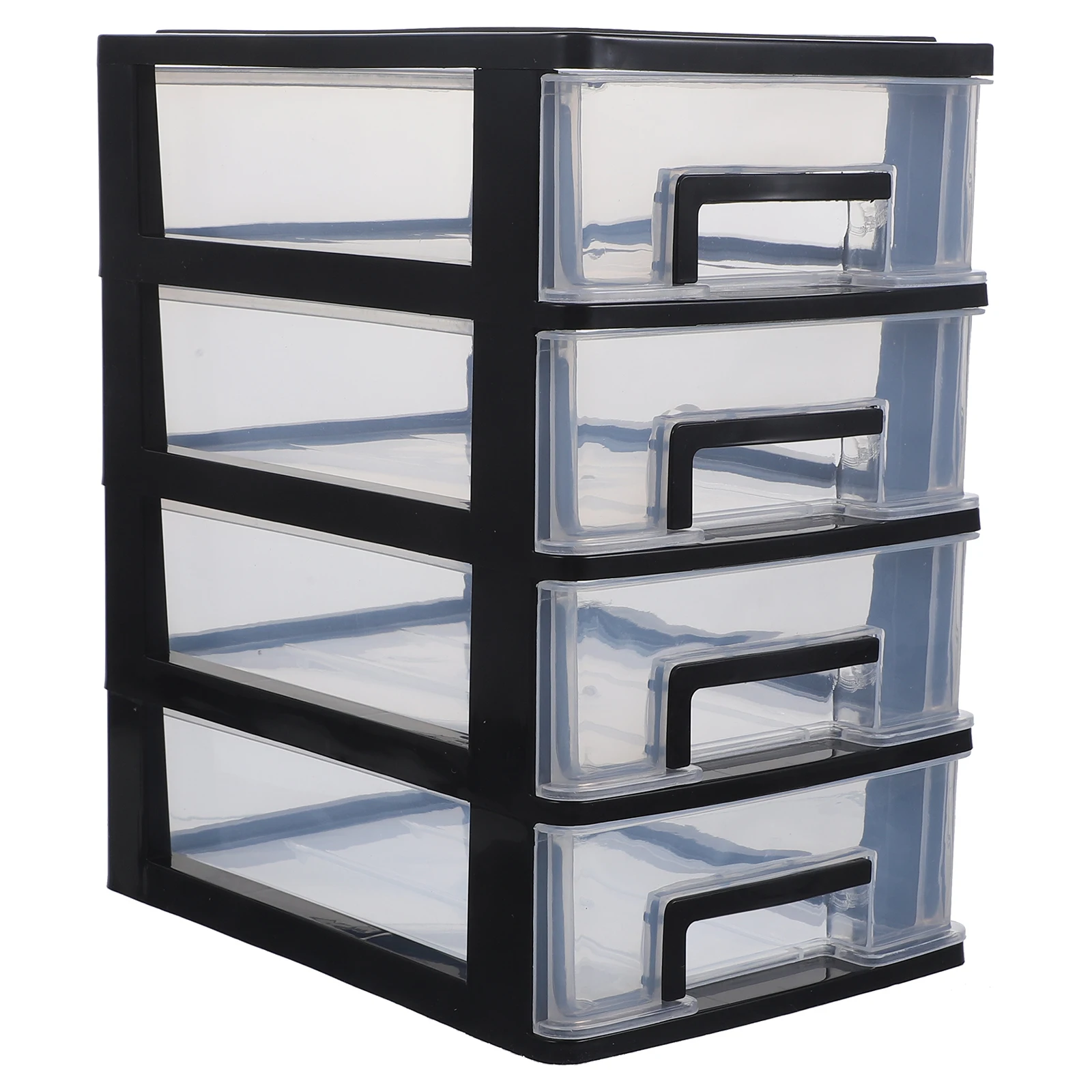

Four-layer Storage Cabinet Plastic Drawer Type Boxes Portable Multifunction Dustproof Storage Rack Organizer Home Furniture