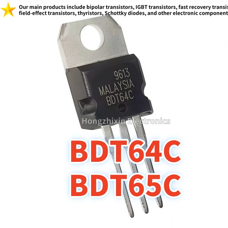10PCS Brand New Quality Direct Insertion Transistor BDT65C BDT64C TO-220