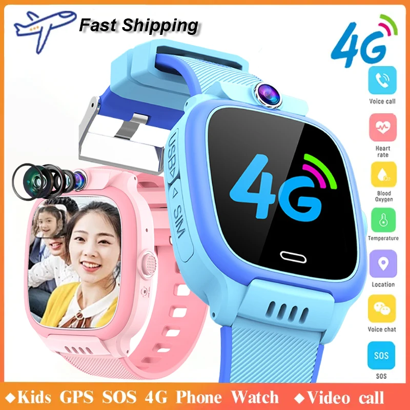 

2025 New For Xiaomi Kids 4G Smart Watch SOS GPS Location Video Call Sim Card Child SmartWatch Camera Waterproof Upgrade Watch