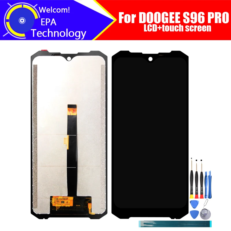 

6.22 inch Doogee S96 PRO LCD Display+Touch Screen Digitizer Assembly 100% Original LCD+Touch Digitizer for DOOGEE S96 PRO+Tools