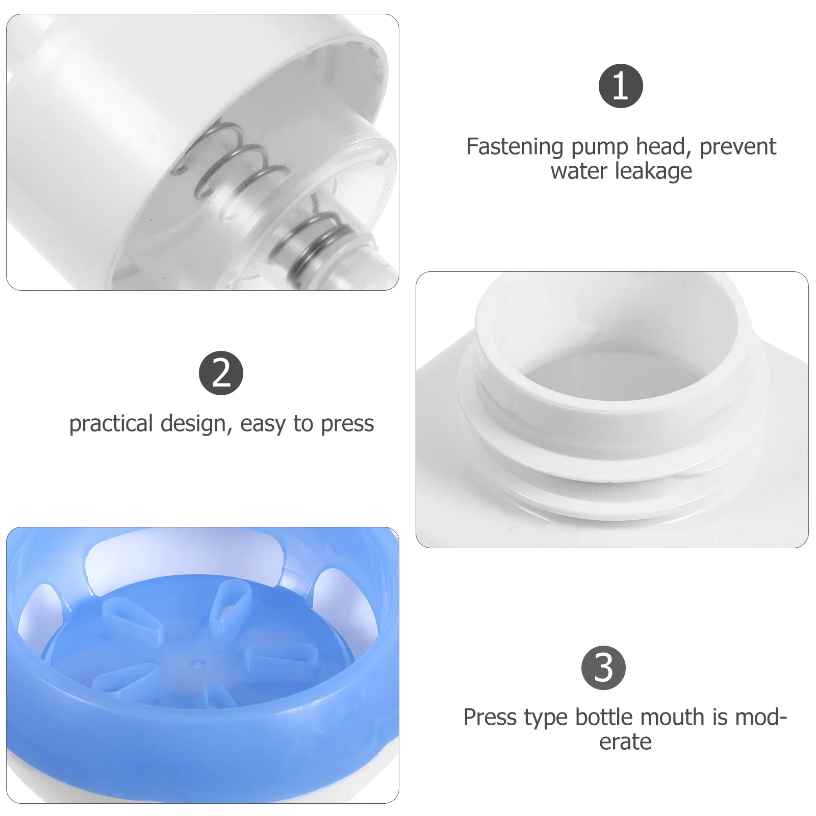 

Refillable Press Type Dispenser Foaming Lotion Hand Soap Pump Travel Foaming Bottle Body Wash Shampoo Dispenser Leakproof