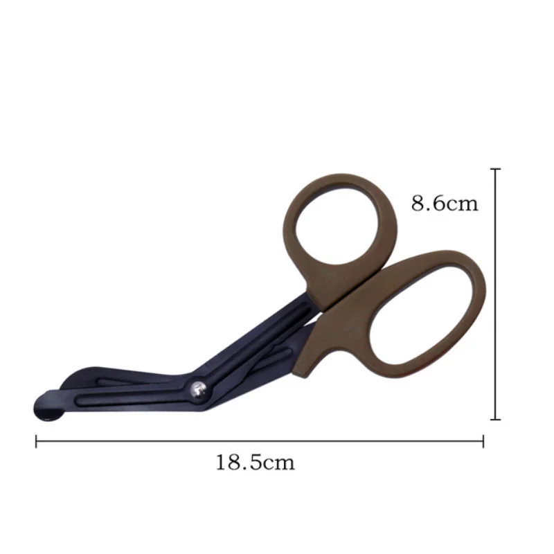 Medical Rescue Scissors Plastic Handle Stainless Steel Wound Gauze First Aid Scissors Practical Outdoor Nurse Scissor