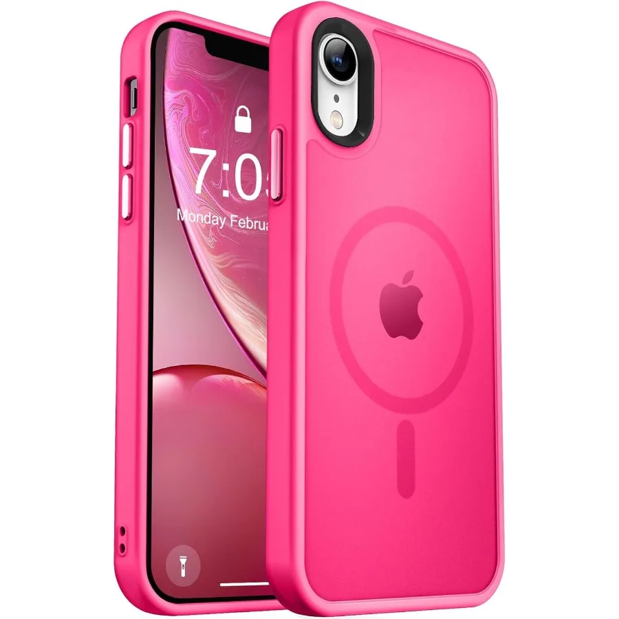 

Strong Magnetic for iPhone XR Phone Case with Magsafe Compatibility and Mil-Grade Drop Protection Slim Thin Translucent Matte