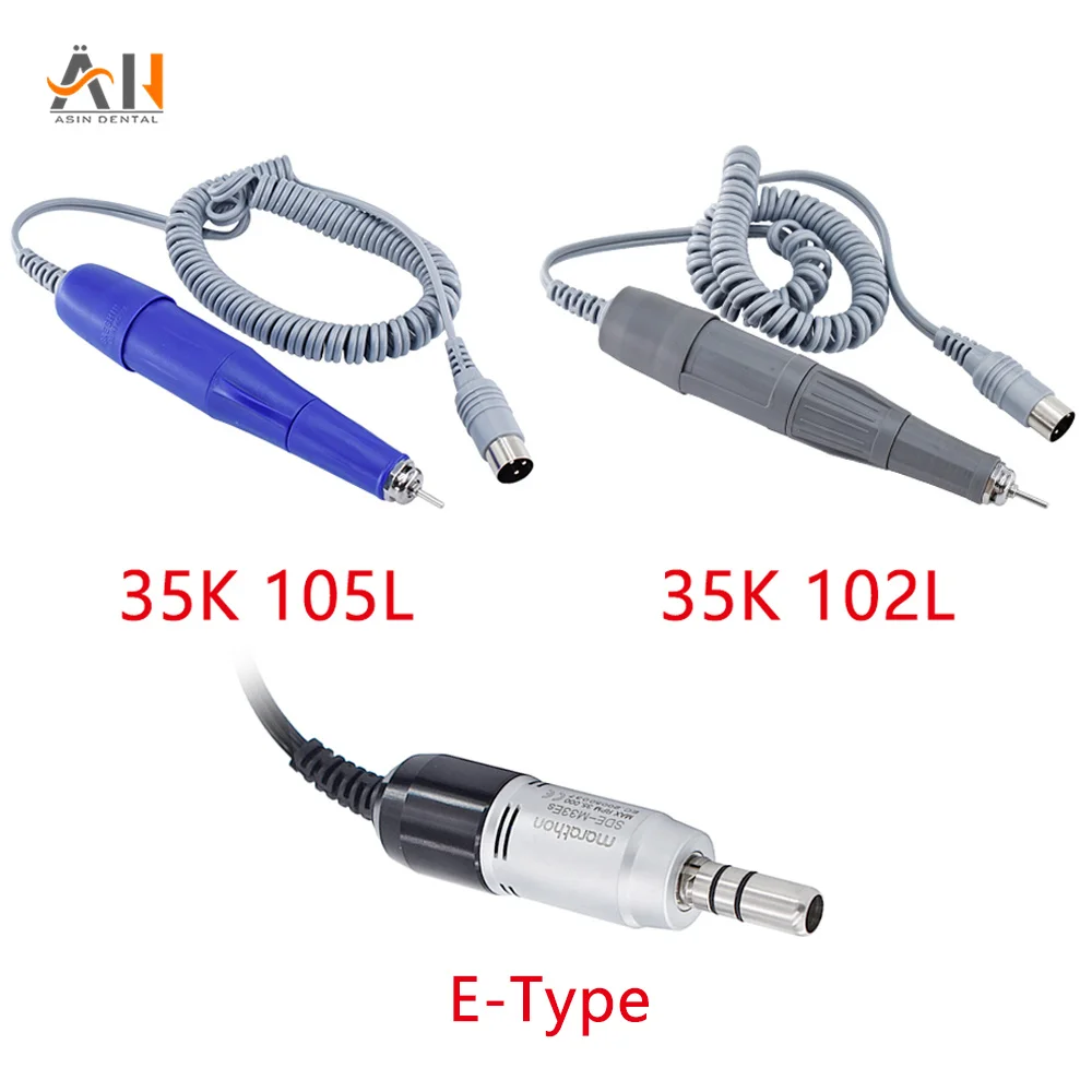 

Dental Marathon Micromotor Polishing Micro Motor Handpiece Fit 35000 RPM Dental Lab Equipment marathon machine 102L 105L E-Type