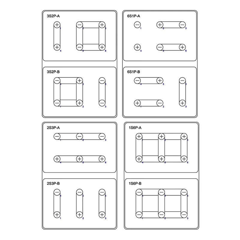 A48R-DIY Tool Spliceable Battery Box Battery Holder For 12V 24V 48V Energy Storage Kit Support High Current