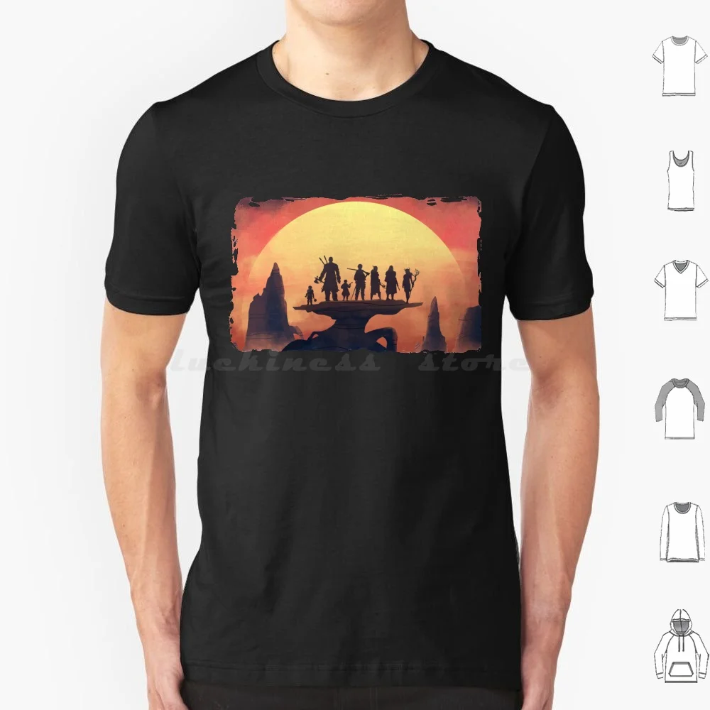 - Vox In A Sunset Art T Shirt Big Size 100% Cotton Mighty Nein The Mighty Nein Mightynein Criticlrole Critrole Crit Role Dnd