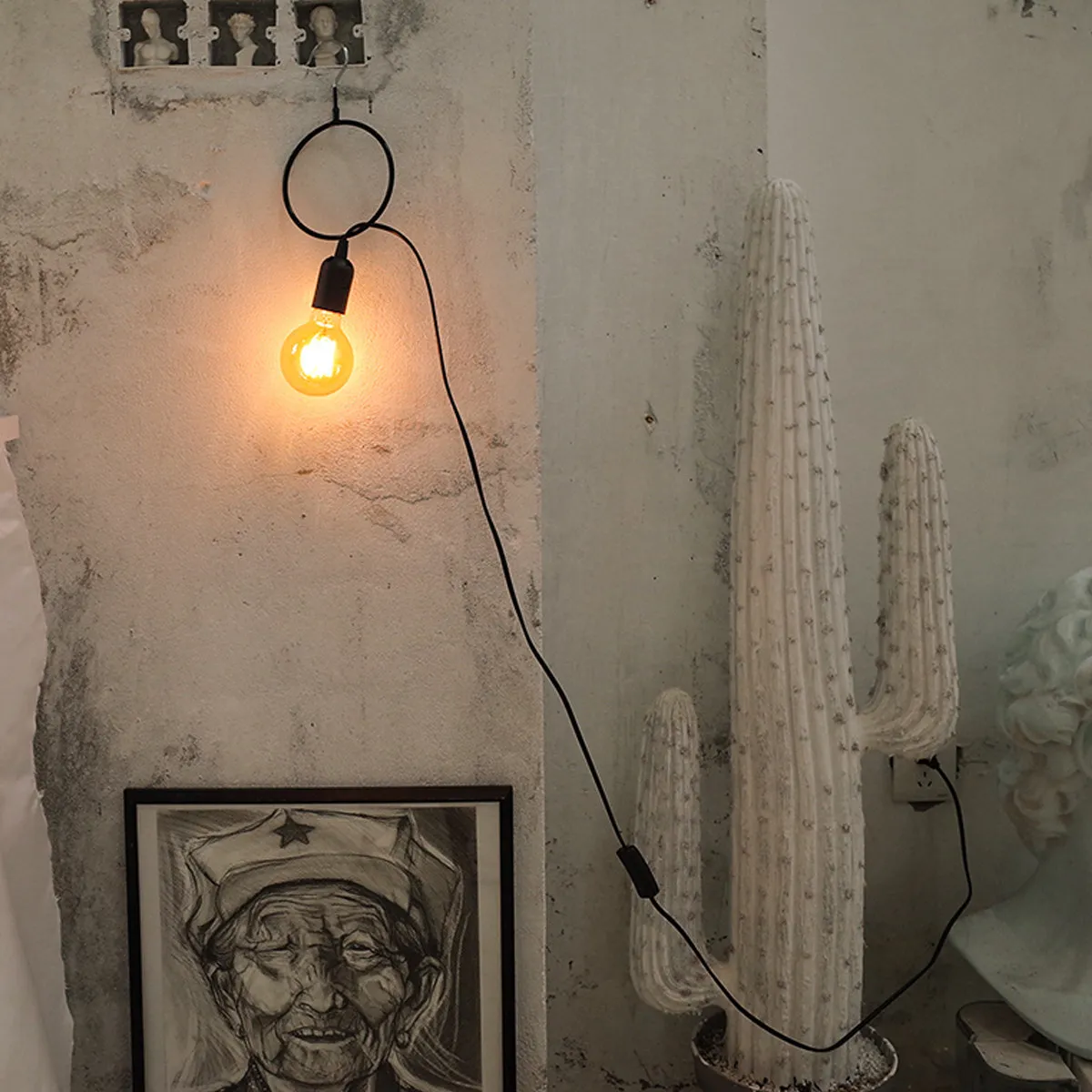 

Шнур для лампы E27 длиной 1,8 м, пластиковый патрон стандартного размера с вилкой EU для дома, офиса, студии, мастерской, гаража, чердака, общежития