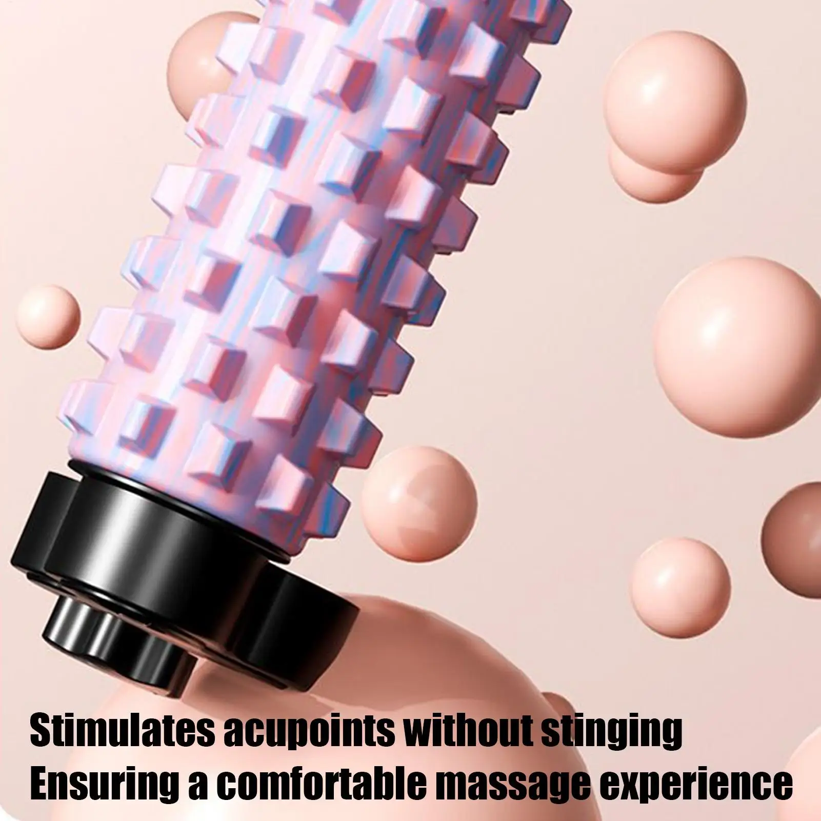 

Фоам-роллер для упражнений с присоской, массажный ролик для спины, спортивный фоам-роллер с подставкой для дома, спортзала, йоги, пилатеса