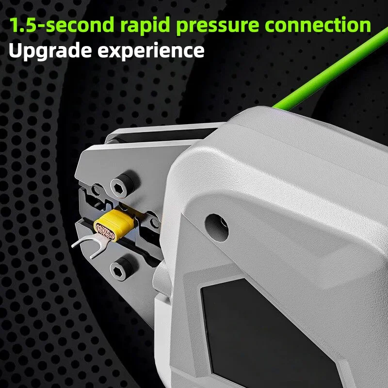 2 in1 Electric Wire Stripper & Crimping Pliers Rechargeable Lithium Battery Powered Cable Stripping Terminal Crimping Tool