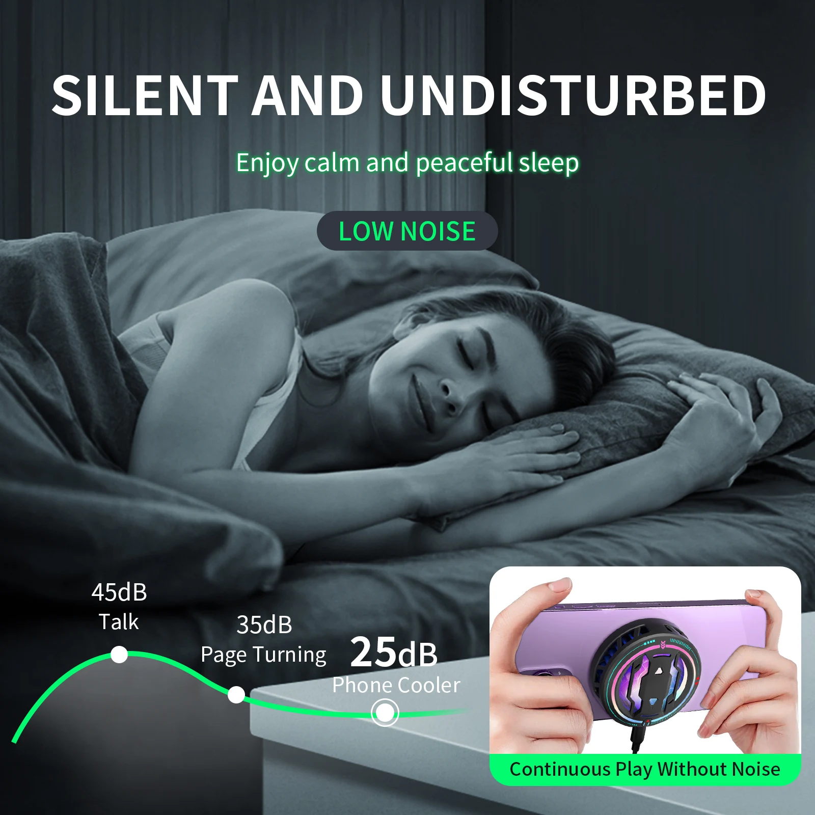 RS6 Phone Cooler Portable Rechargeable Fan Magnetic Cooler for Dedicated Tablet Stand Laptop Radiator Cooler for iPad iphone Mac