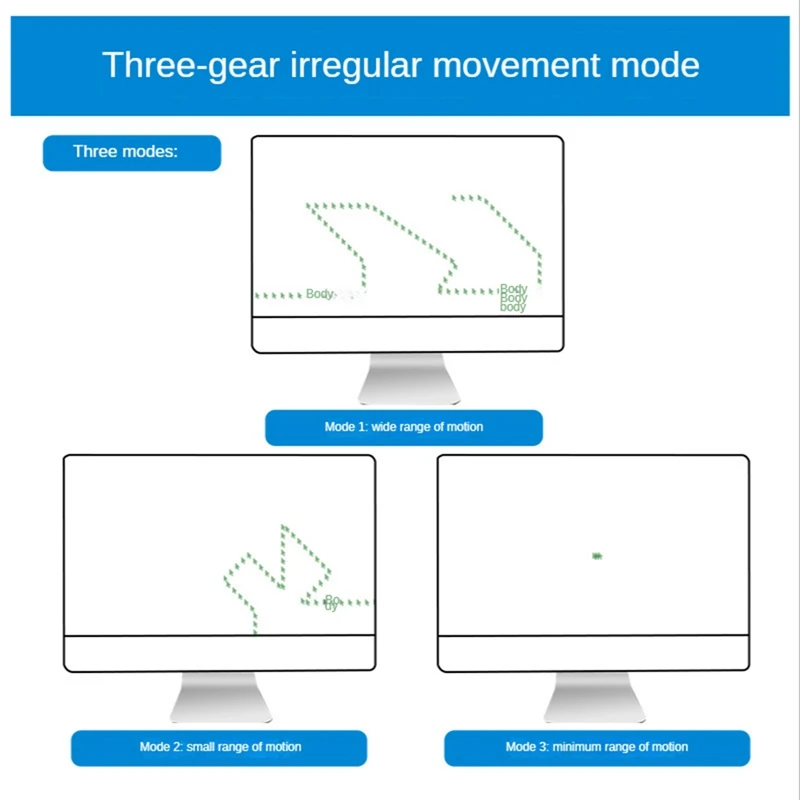 Mouse Jiggler Undetectable USB Mouse Mover With 3 Woring Mode And ON/OFF Buttons, Keeps Computer Awake