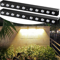 1/2 PCS Solar Outdoor Sign Wall Light Automatic on/Off Suitable for Billboard Display Light Backyard Fence Landscape Light