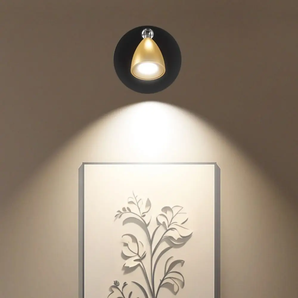Magnetic Suction Magnetic LED Spotlight 13 Colors Dimmable Wireless Night Light Rotatable Head Battery Operated Wall Lamp