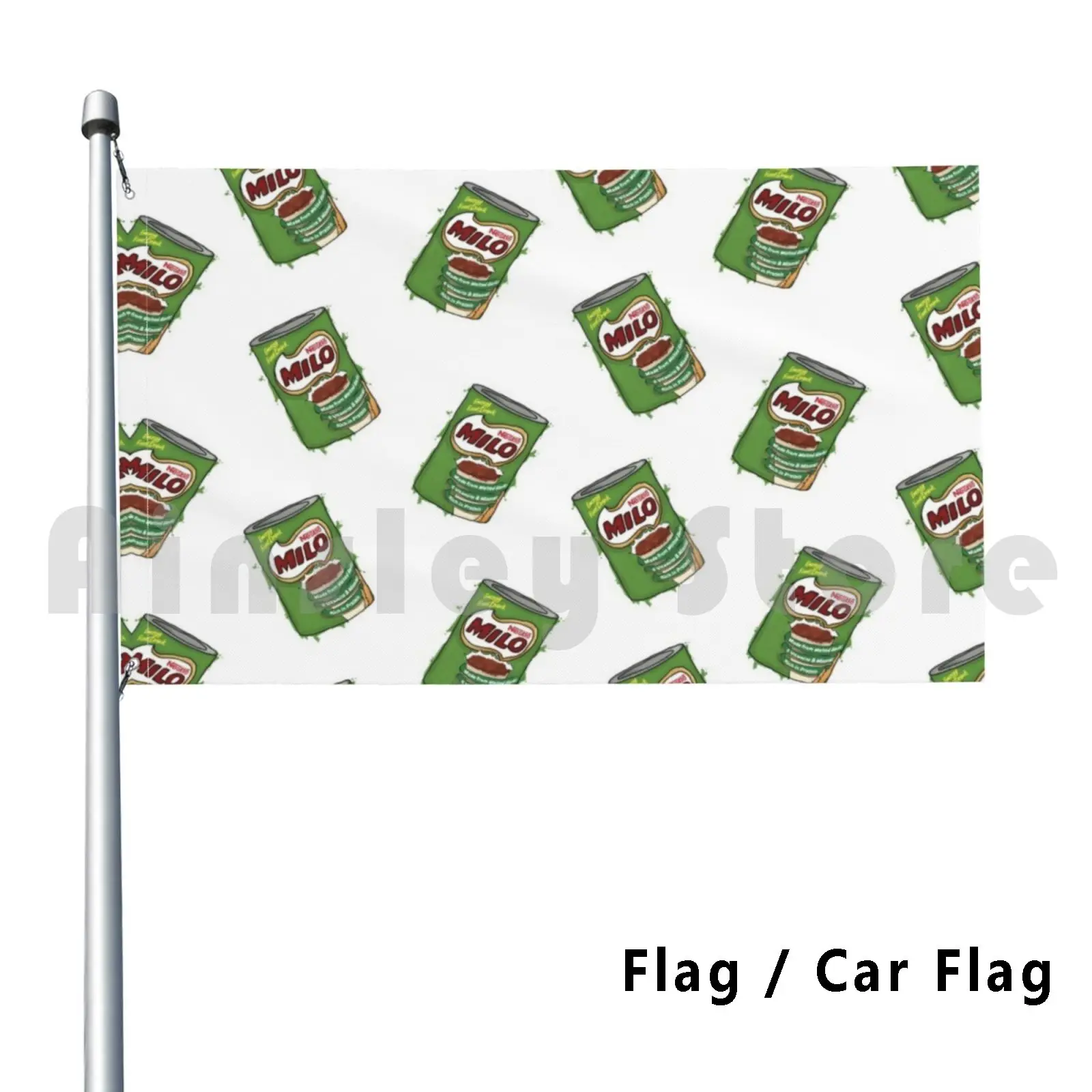 The Drink You Eat Decoración al aire libre Bandera Bandera del coche 2683 Milo Drink Milo Drink Australia Chocolate Malt Leche Milkshake