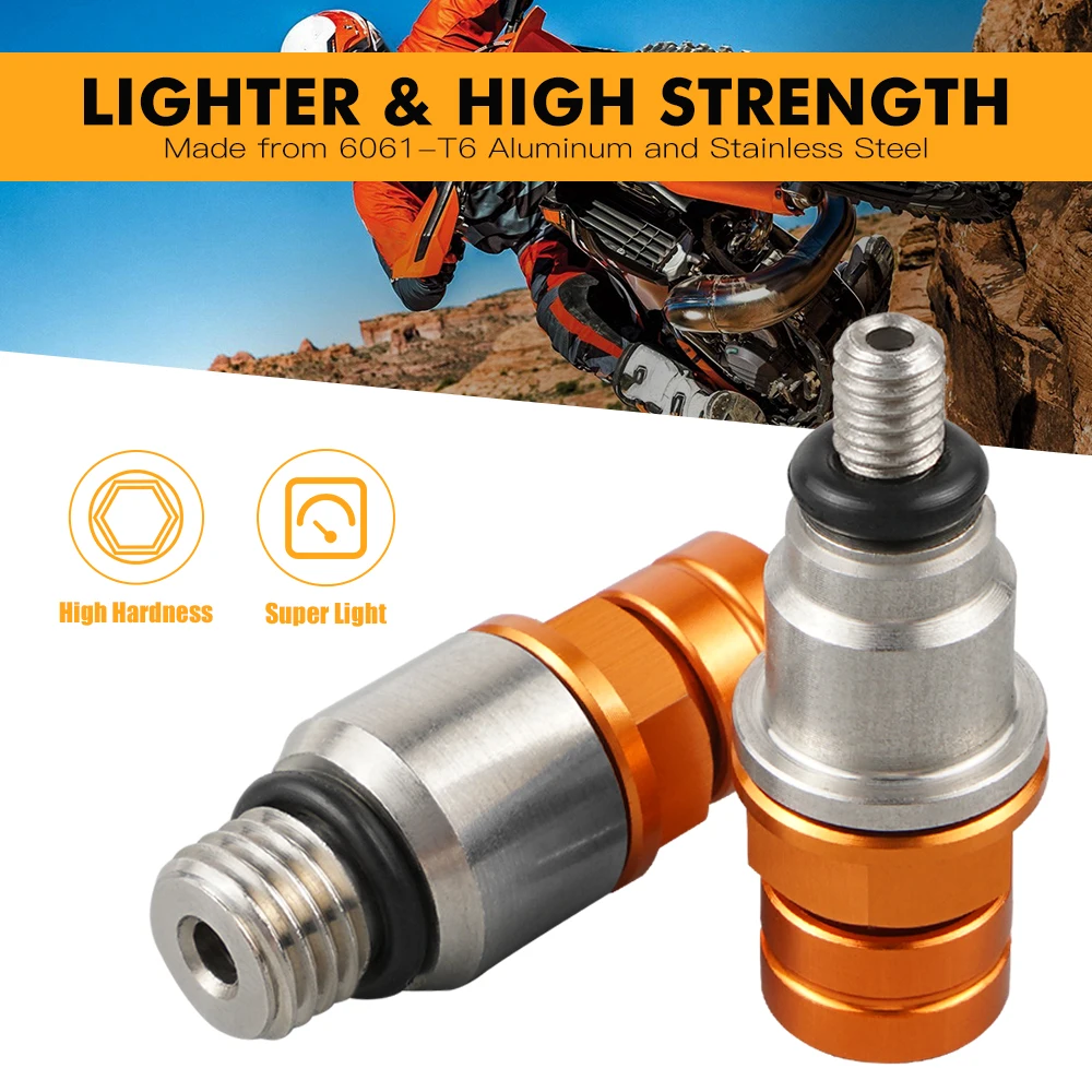ل KTM SXF 250 SXF 450 SX 125 XC XCF 125 250 300 350 450 2017-2019 SX 85 2018-2019 M4x0.7 M8x1.0 شوكة الهواء النازف صمام المسمار
