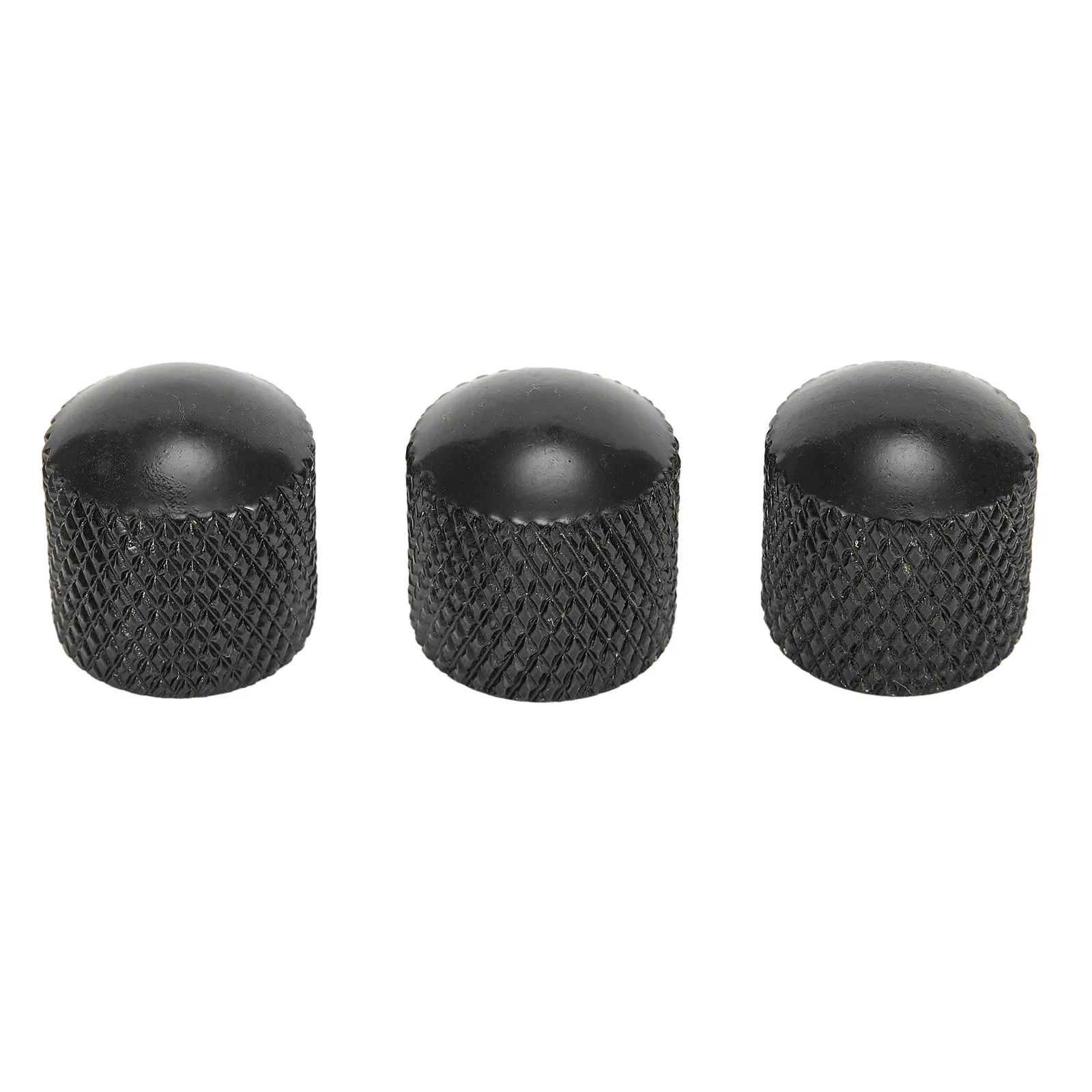 

3 PCS Metal Volume Dome Tone Volume Knob Control Electric Guitar Dome Volume Knobs Black With A Small Wrench Replacement