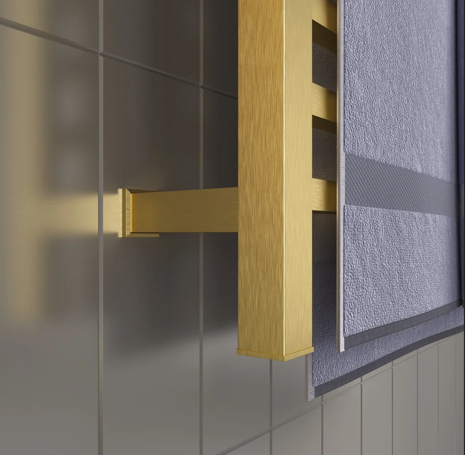 Square /Round Tube Towel Warmer Supplier 304 Stainless Steel Gold Towel Warmer Rack Electric Towel Rack
