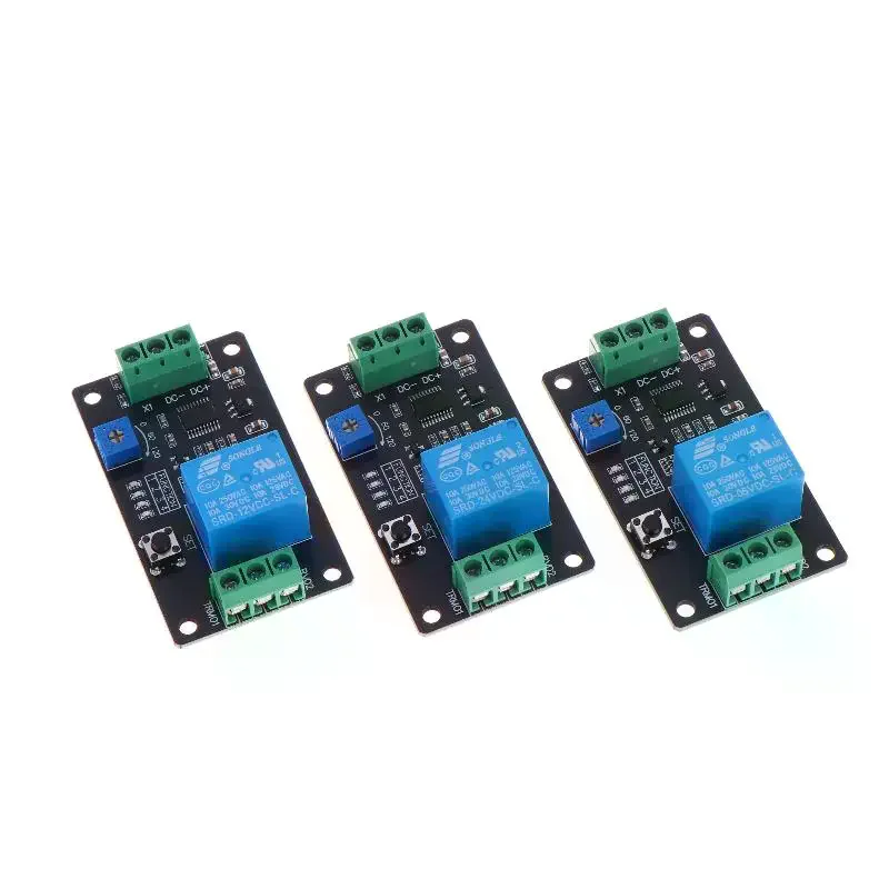 1Pcs Super 555 Timer Delay On Off Relay Delay Timer Relay Self Locking Delay On Off Time Switch DC5/12/24V Timer Delay Relay