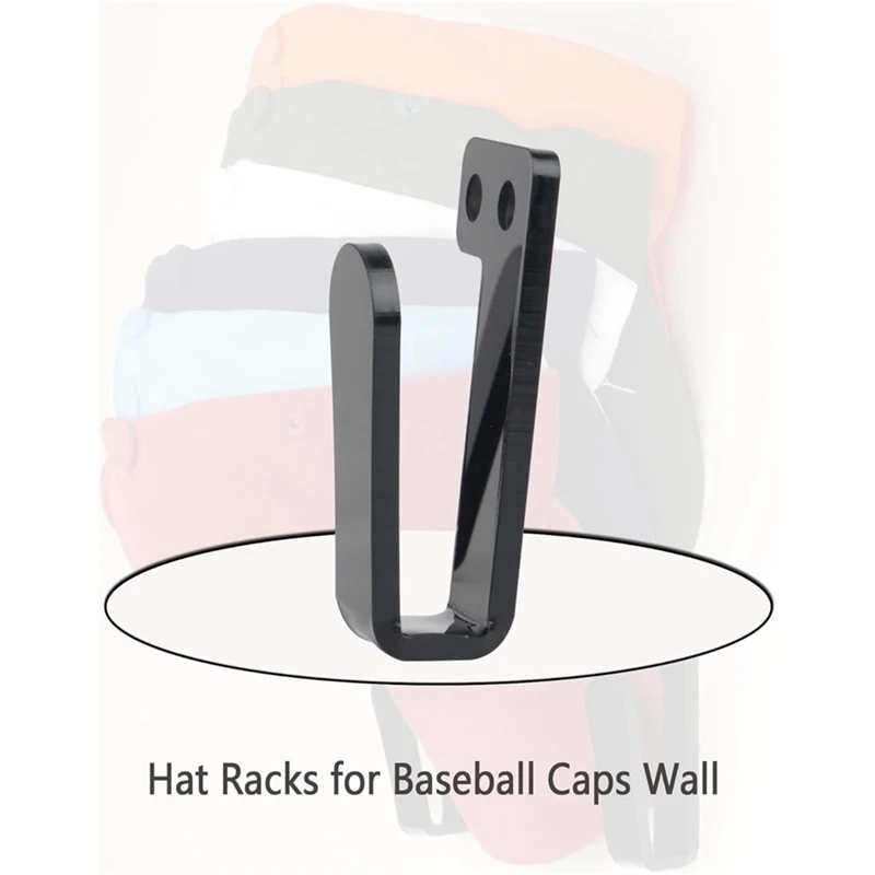 3 paia di ganci per cappelli a cremagliera per cappelli da parete supporto per cappelli espositore per cappelli forte staffa per appendiabiti