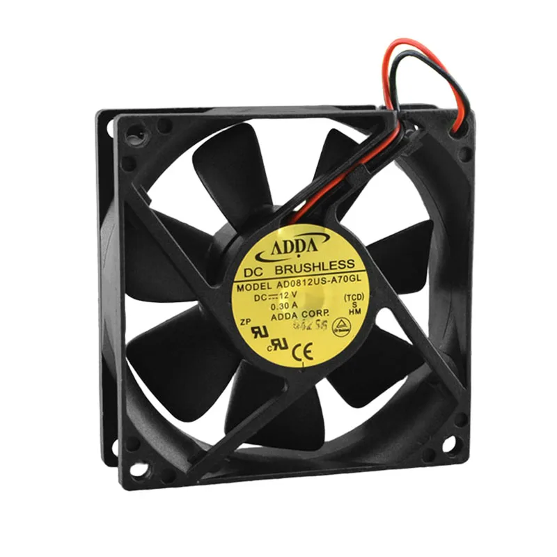 

ORIGINAL AD0812US-A70GL 12V 0.30A 8025 80*80*25mm NEW COOLING FAN RADIATOR