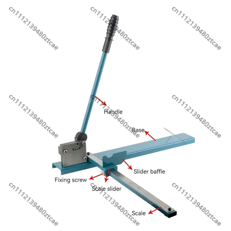 

DC-35 DIN Rail Cutter with Ruler Manual Steel Aluminum Iron Rail Cutting Machine