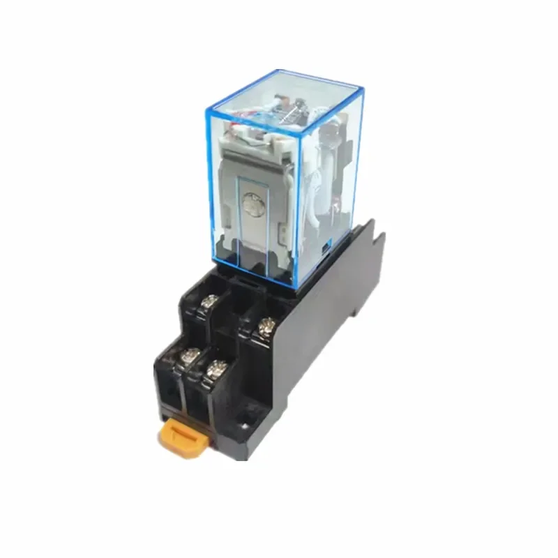 MY2P HH52P MY2NJ DPDTMiniature Coil Generalelectromagnetic intermediate relay switch withSocket Base LED AC 110V 220V DC 12V 24V