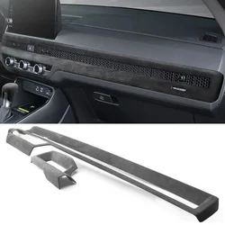 Top Suede Car Central Control Air Outlet Panel Cover Mat For Honda Civic 11th 2022 2023 2024 Interior Trim kit Auto Accessories