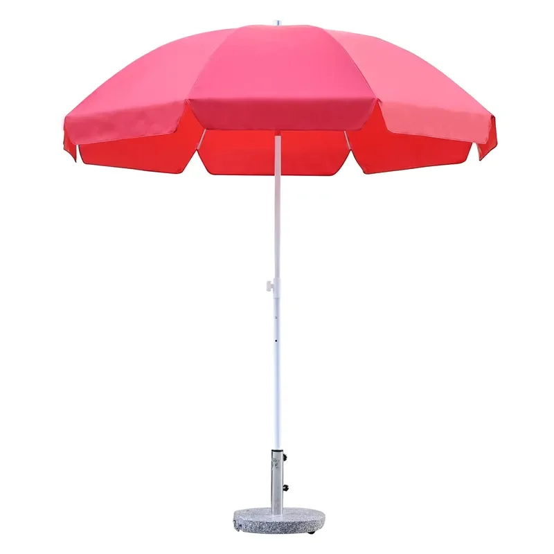 Custom Printed 180cm Modern Folding Waterproof Hawaiian Beach Umbrella for Hotel Outdoor Terrace Promotion