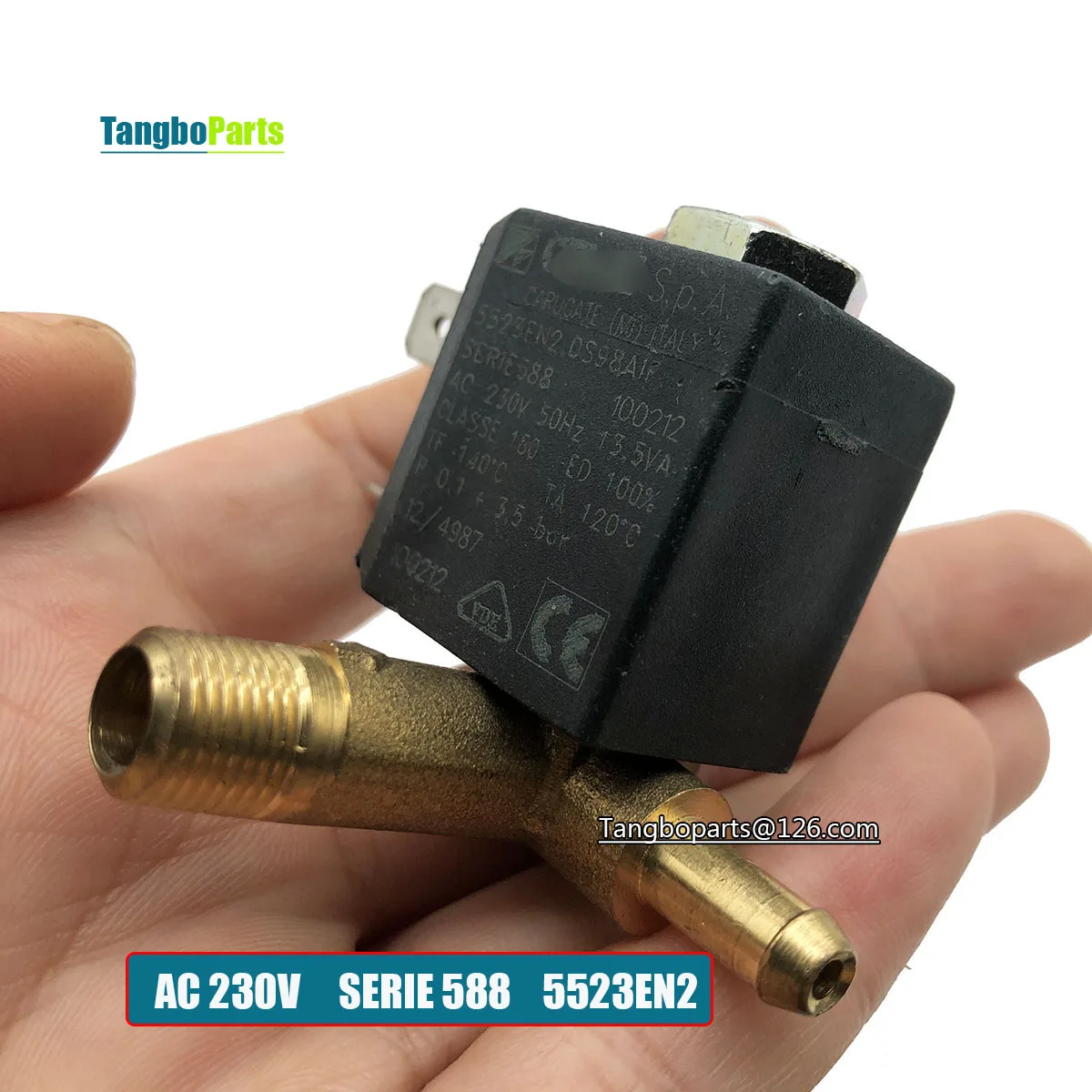 Steam Ironing Machine Parts AC230V 0.1-3.5bar 120-140℃ SERIE 588 5523EN2 Solenoid Valve