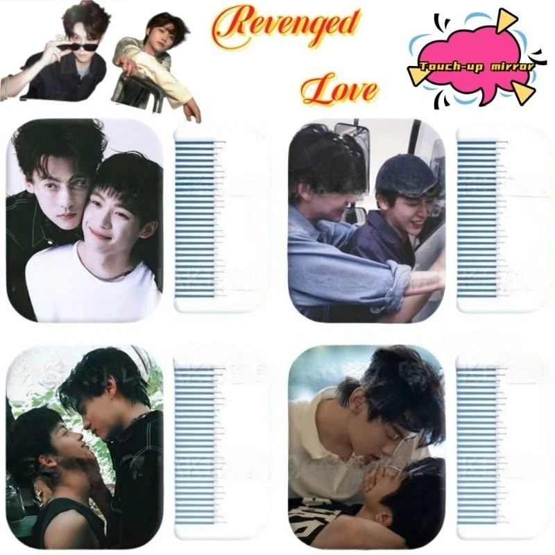 Revenged Love Chi Cheng Wu SuoWei, анимационное периферийное двумерное складное зеркало, удобное портативное зеркало для макияжа для девочек