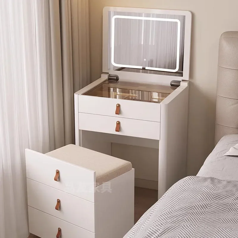 Nordic Dressing Table Bedroom Luxury Storage Drawer Woman MakeupTable Container Organizers Schminktisch Furniture Makeup