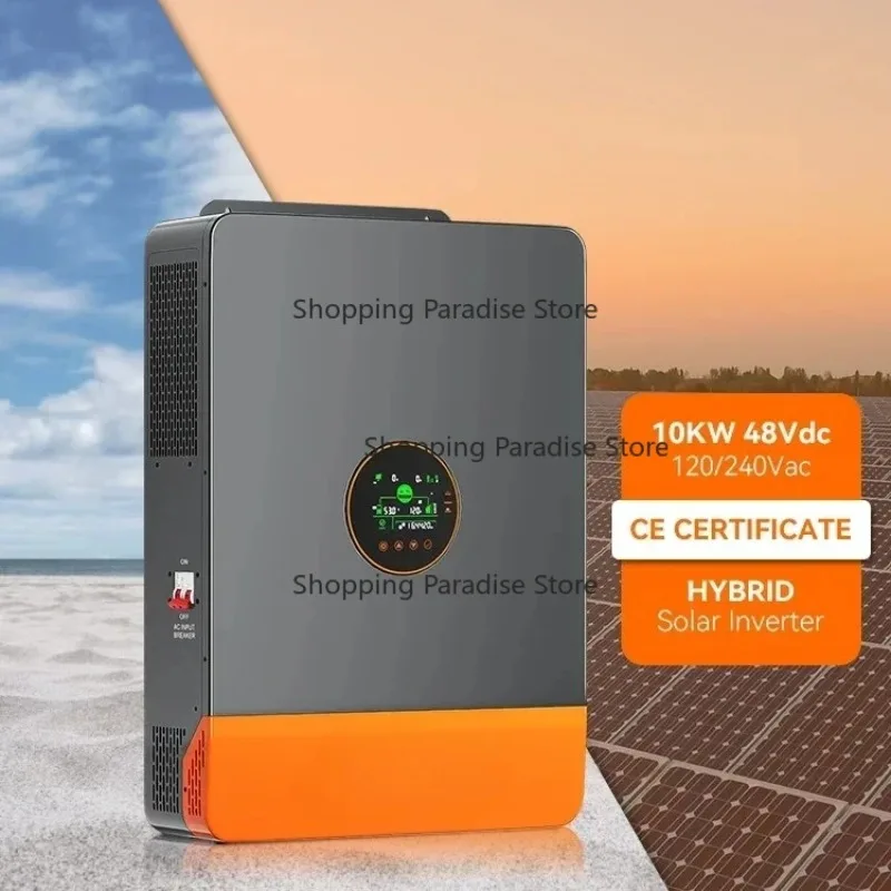 Split Phase Inverter 10KW 48V MPPT Solar Inverter 120/240Vac Pure Sine Wave Hybrid Solar Inverter