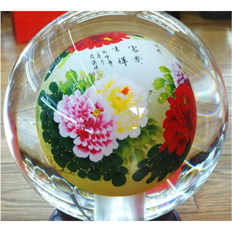 Crystal ball glass handicrafts, wedding gifts, glazed ornaments pendulum