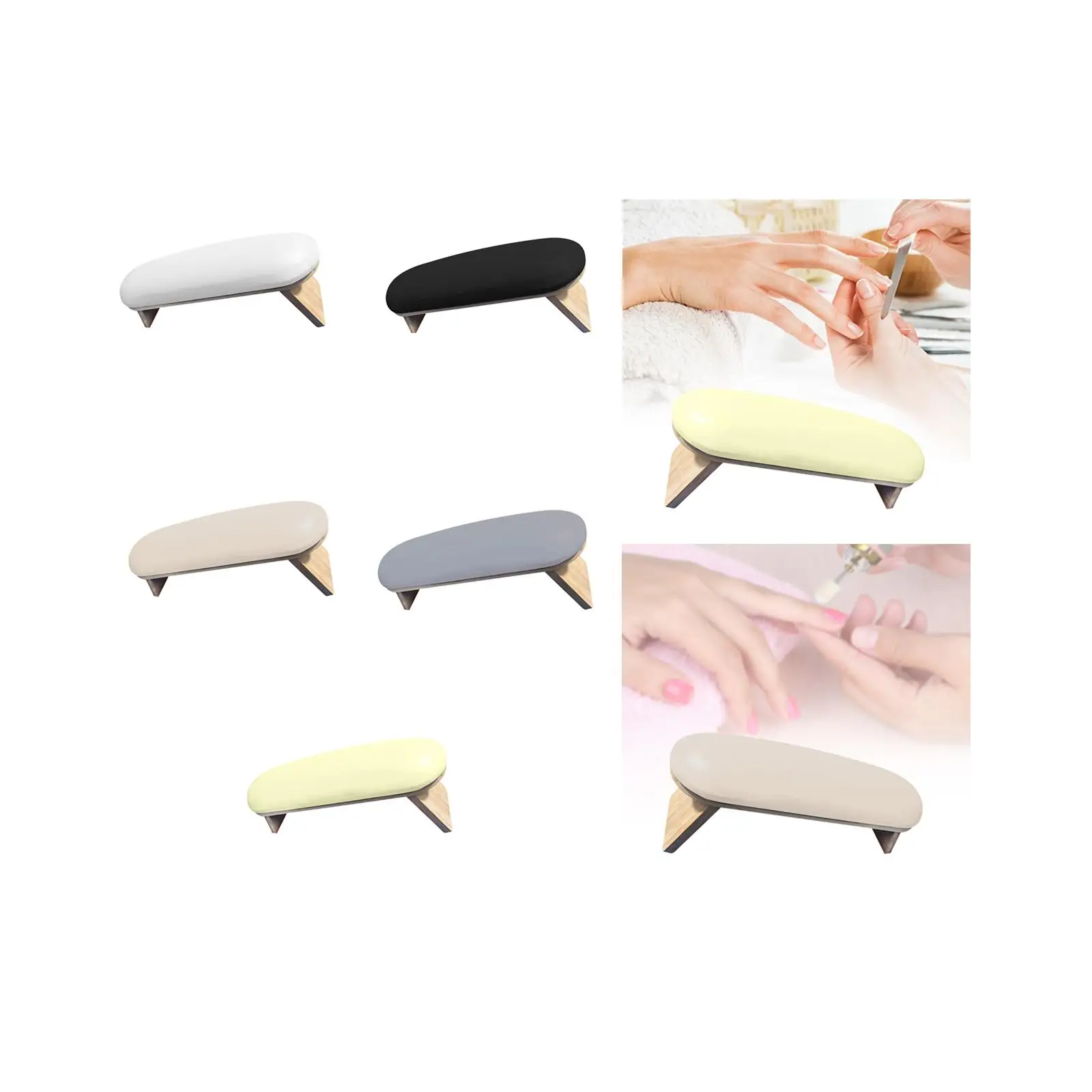 Reposabrazos para uñas, accesorios para decoración de uñas, herramienta plegable para salón de manicura doméstico