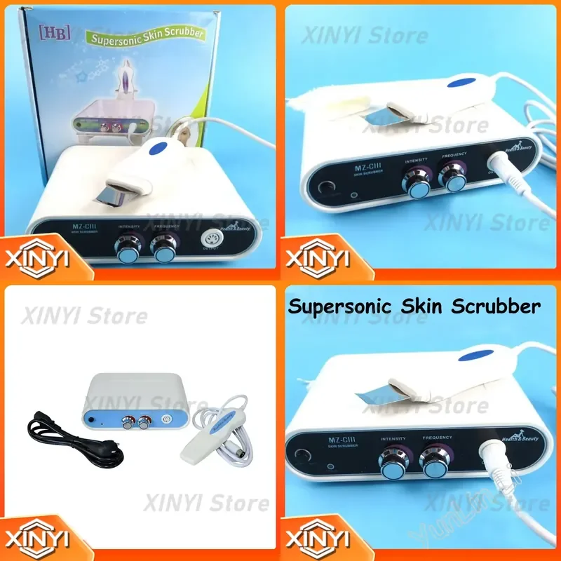 for Supersonic Skin Scrubber Ultrasonic Shovel Machine 110V 220V Home Cleansing Instrument Remove Blackheads Facial Cleaner