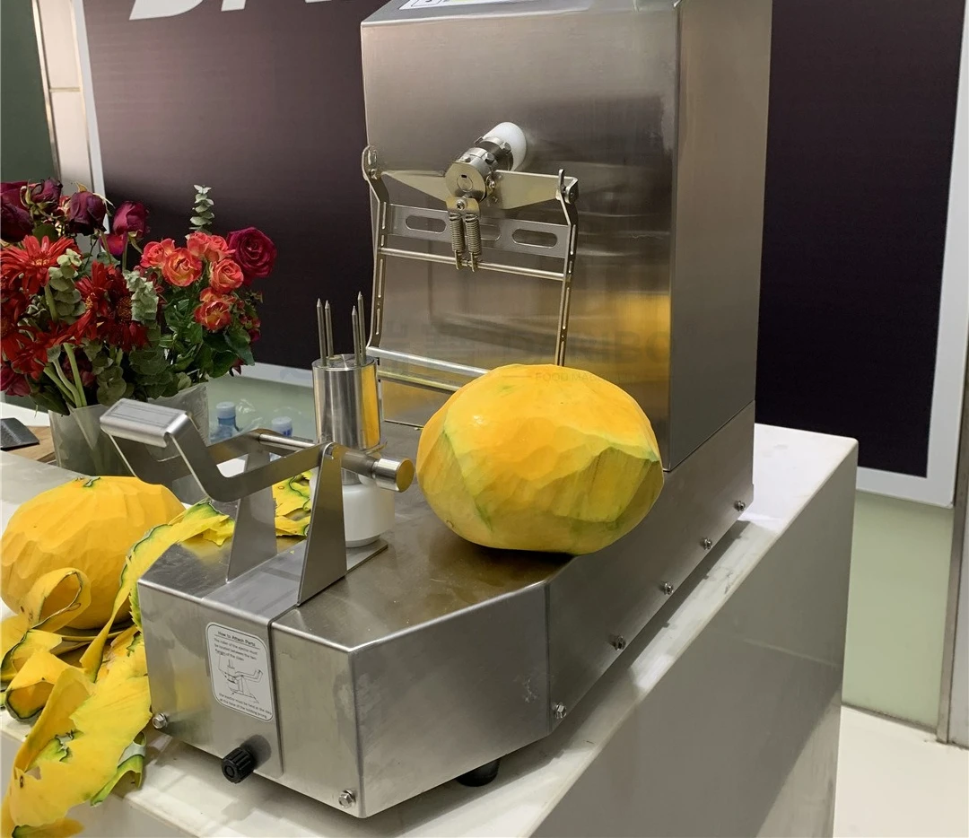 Commercial pineapple pineapple peeling machine, round pumpkin/watermelon/coconut emperor peeling and peeling machine