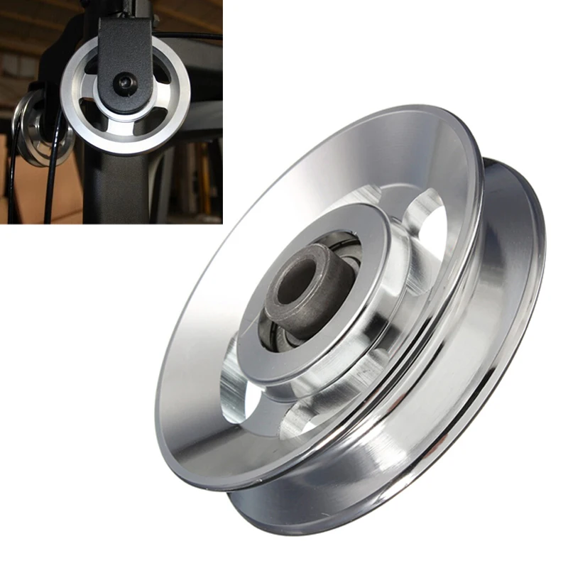 88/95/110/114mm Aluminum Bearing Pulley Wheel Cable Gym Fitness Equipment Accessories