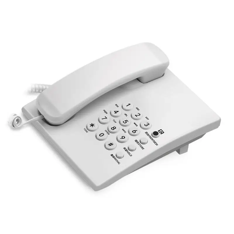 R53C Basic Landline Corded Phone For Elderly Users Easy to Read Buttons Stable Call
