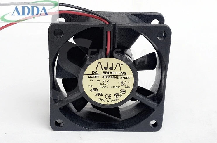 

FOR ADDA ad0624hs-a70gl 6025 60mm 6cm DC 24v 0.15a 6cm frequency converter cooling fans