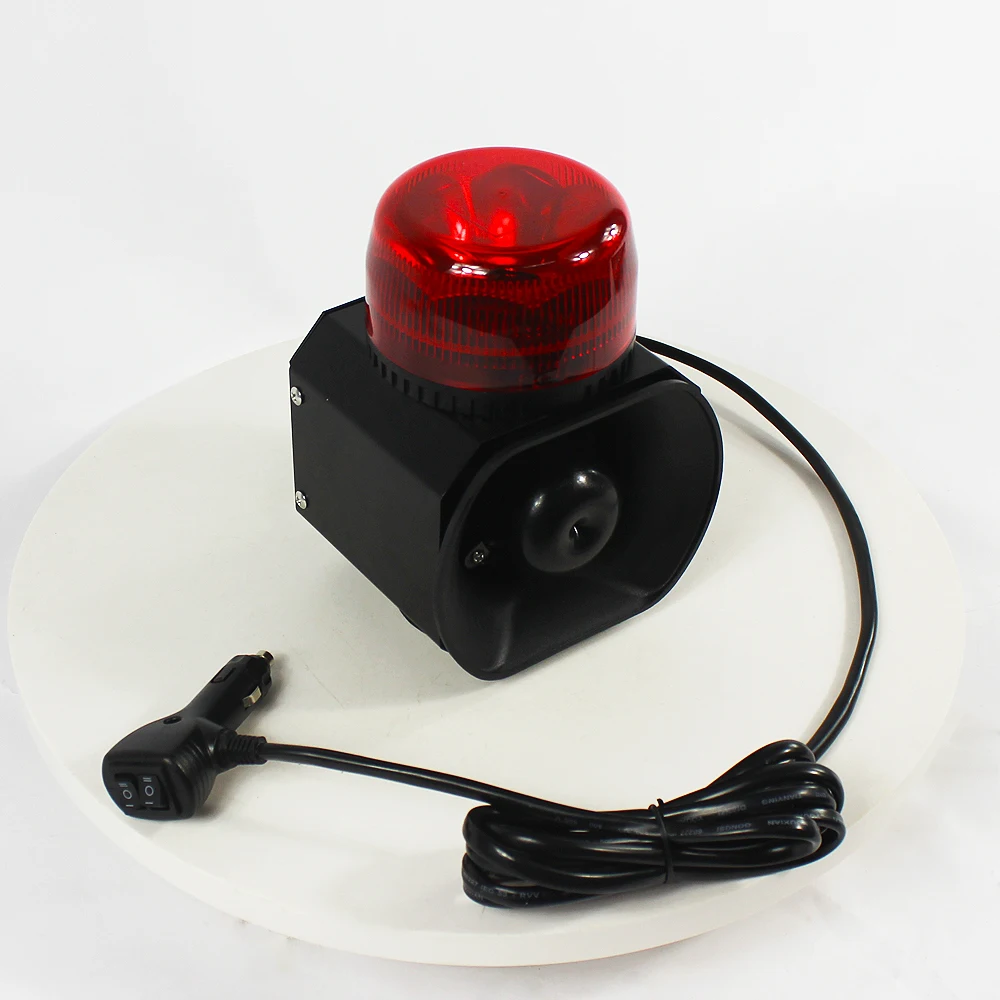 

RED Portable Emergency Siren Speaker with LED Beacon Lights Magnetic Warning System for Truck and Ambulance New Condition