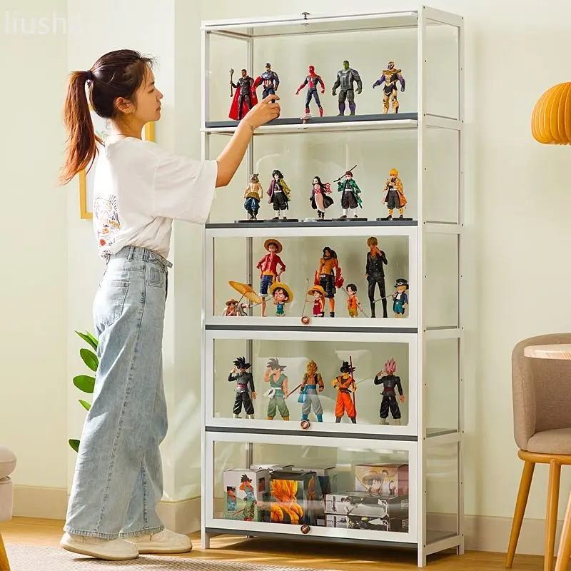 Figure display case LEGO acrylic display stand display cabinet, smoke cabinet non-glass model storage shelf toy wall shelf