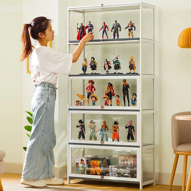 Figure display case LEGO acrylic display stand display cabinet smoke cabinet non glass model storage shelf toy wall shelf AliExpress