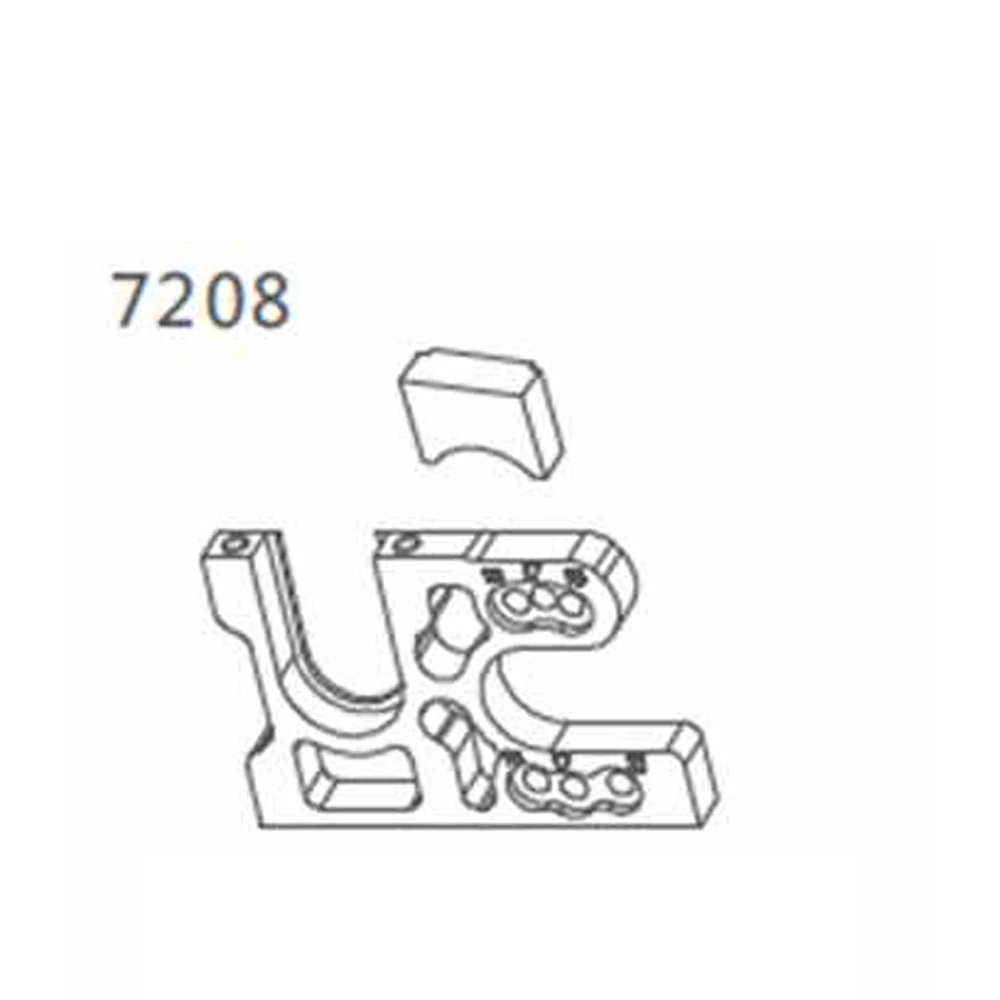 ZD Racing Metal motor fixed seat mounts base 7208 for 1/10 DBX-10 10421-S 10423-S 10427-S 9102 9103 9106-S RC Desert Buggy Car