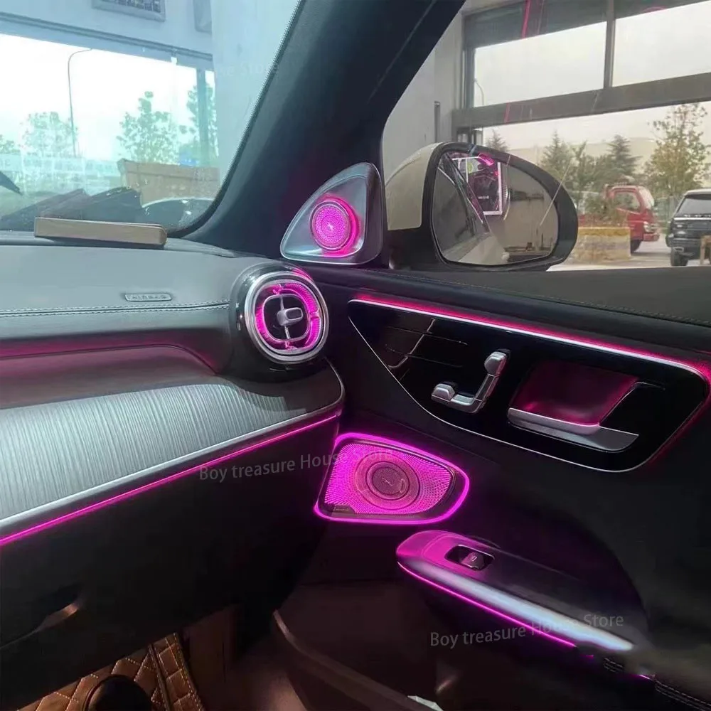Ambient Light 3/64 Colours For 2022-2023 Mercedes-Benz C- Class GlC  LED Vents Speaker Decorative Lamp Retrofit