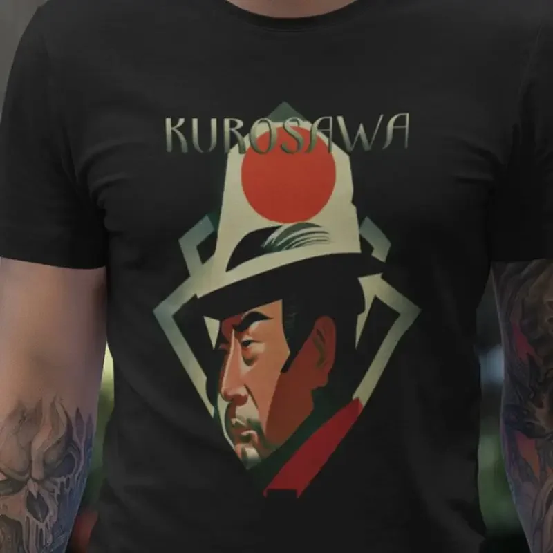 Akira Kurosawa Art Deco T Shirt director filmmaker gift film for lover