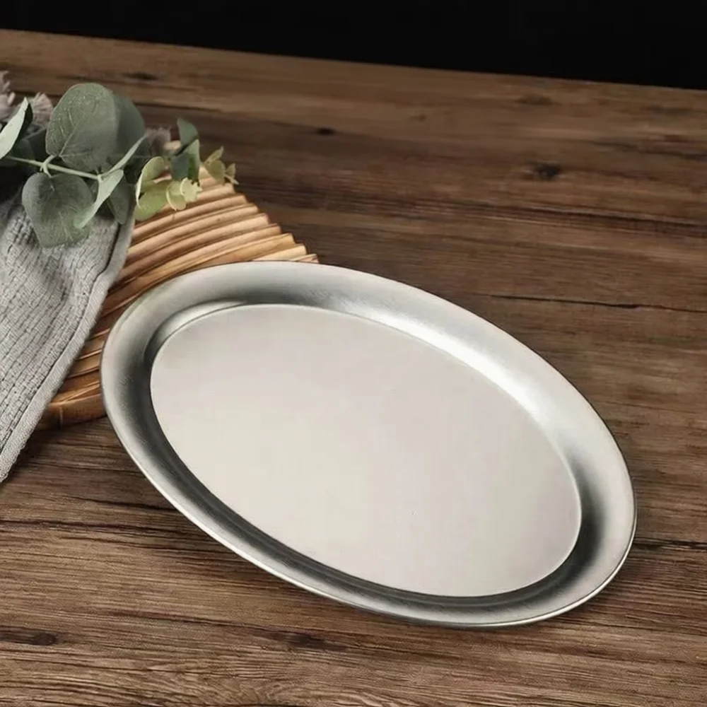 Ovaler Teller aus Edelstahl im – Food Storage Restaurant Bewertung und Preis